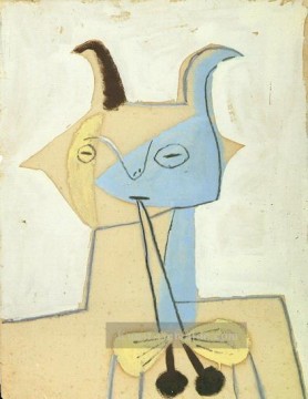  46 Galerie - Faune jaune et bleu jouant de la diaule 1946 Kubismus